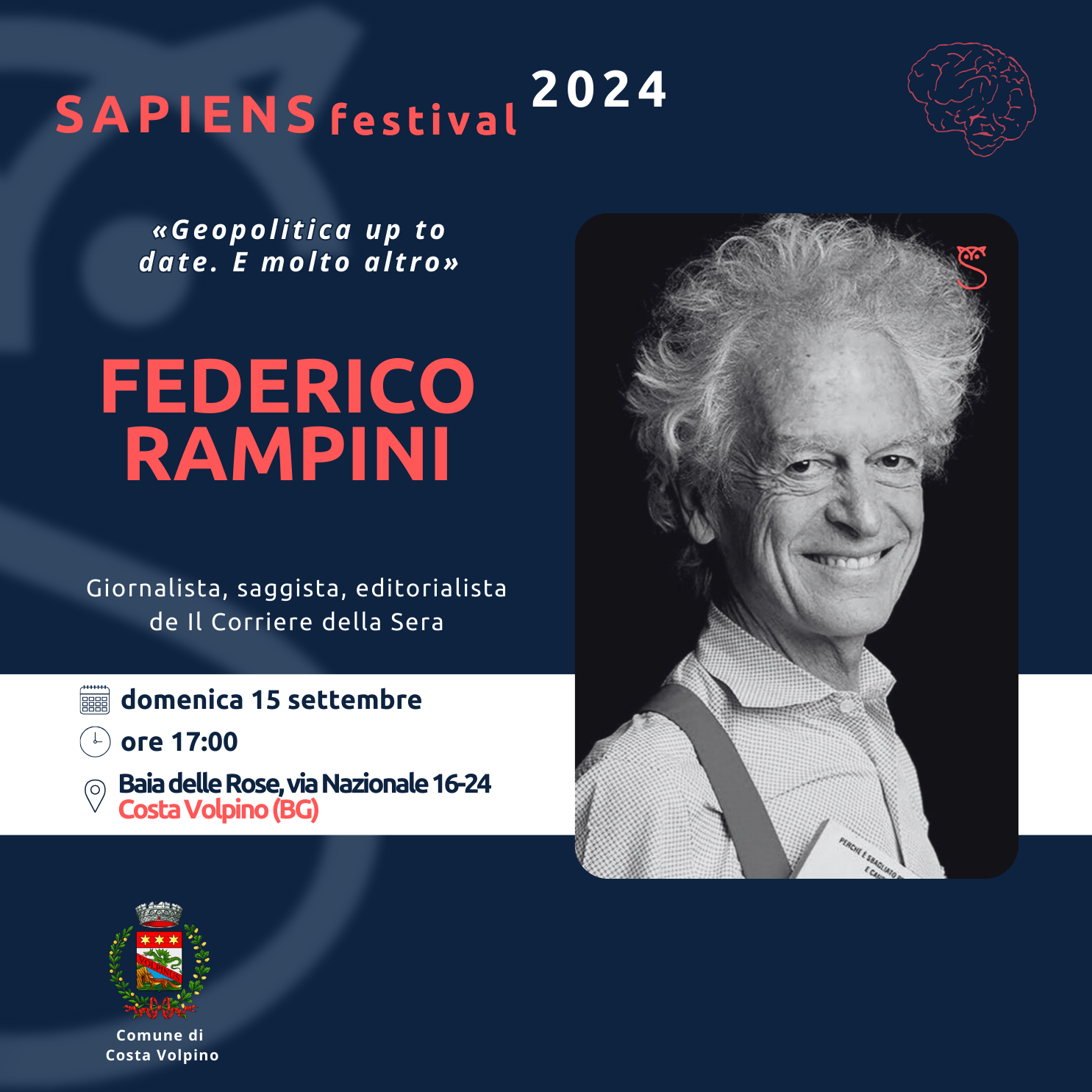 Domenica 15 settembre Rassegna Sapiens Festival 2024